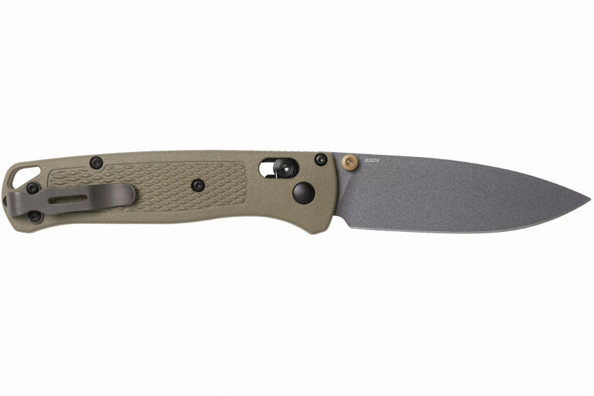 Benchmade fällkniv Bugout GRY 535GRY-1 khakigrön Grivory handtag 11cm