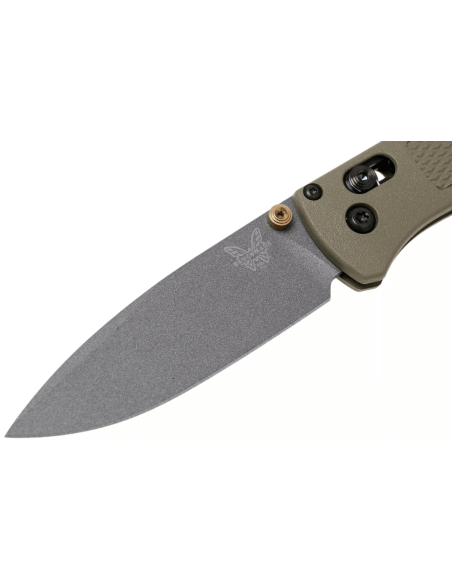 Benchmade foldekniv Bugout GRY 535GRY-1 khakigrønn Grivory håndtak 11cm