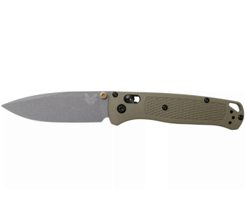Faca dobrável Benchmade Bugout GRY 535GRY-1 verde caqui Cabo em Grivory 11cm