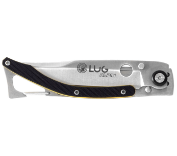 Lug SP1SJN negro y amarillo cuchillo plegable 11cm G10 y mango de acero con clip 2