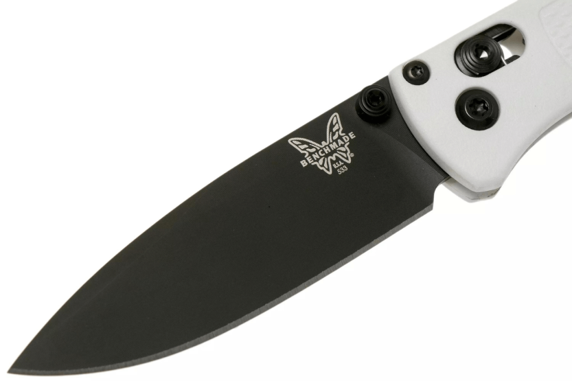 Benchmade fällkniv Mini Bugout 533BK-1 Grivory handtag vit 9cm