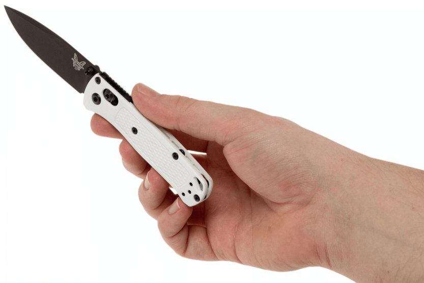 Benchmade fällkniv Mini Bugout 533BK-1 Grivory handtag vit 9cm
