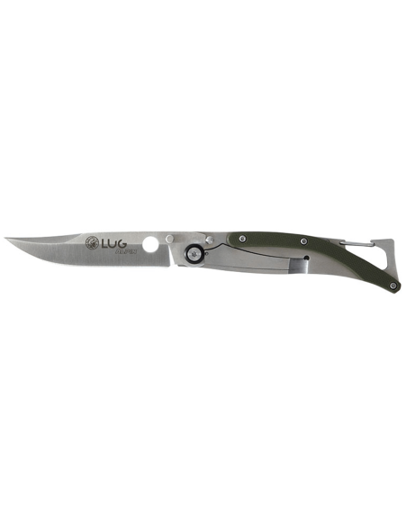 Lug SP1SK khaki folding knife 11cm G10 steel handle with clip