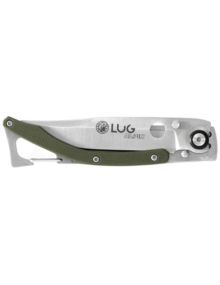 Lug SP1SK khaki foldekniv 11 cm G10-stålhåndtag med clips