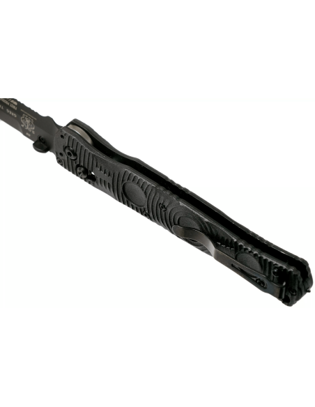 Benchmade Socp Tactical Folder 391SBK folding knife serrated blade CF-Elite® carbon fiber handle 14cm glass breaker tip