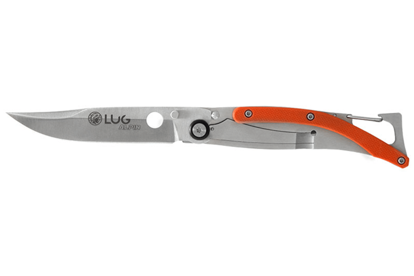 Lug SP1SO orange folding knife 11cm G10 steel handle with clip