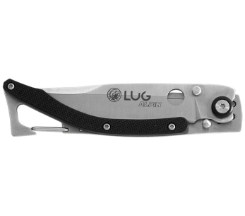 Lug SP1SB svart fällkniv 11cm G10 stålhandtag med clips 2