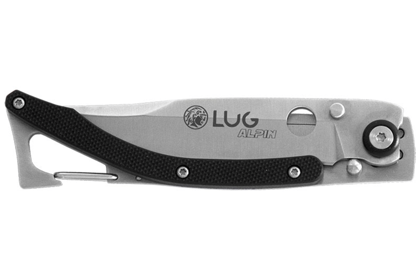 Lug SP1SB musta taittoveitsi 11cm G10-teräs kahva klipsillä varustettuna