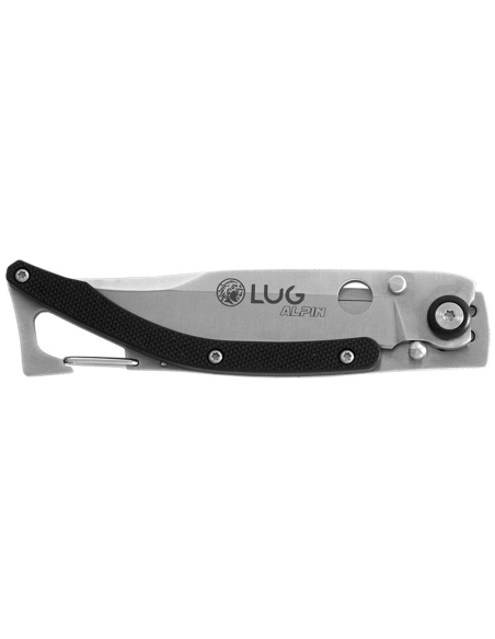 Klappmesser Lug SP1SB schwarz Griff aus G10 und Stahl 11cm mit Clip