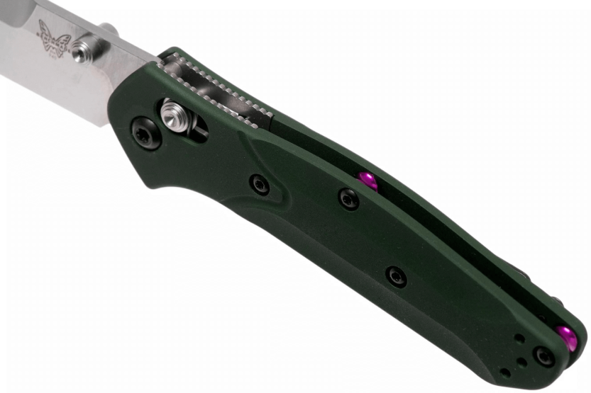 Benchmade Mini Osborne 945 coltello pieghevole lama tanto manico in alluminio anodizzato verde 9 cm