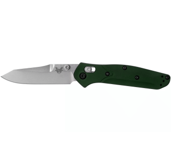 Benchmade Mini Osborne 945 vouwmes tanto lemmet groen geanodiseerd aluminium handvat 9cm