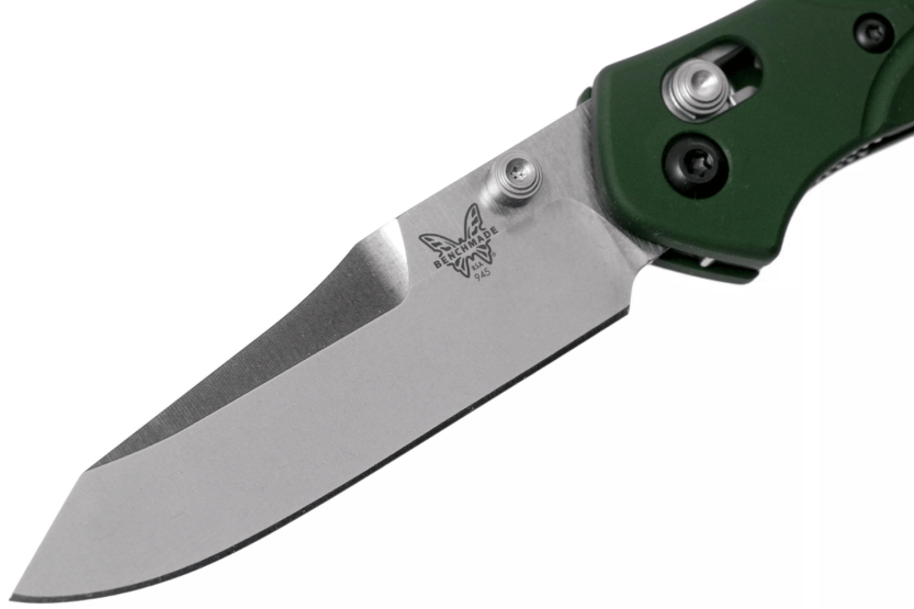 Benchmade Mini Osborne 945 coltello pieghevole lama tanto manico in alluminio anodizzato verde 9 cm