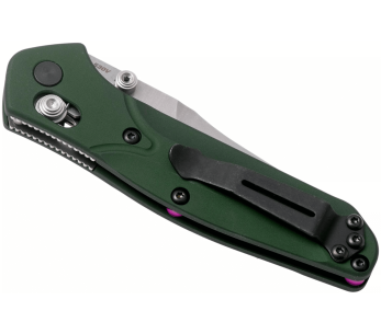 Klappmesser Benchmade Mini Osborne 945 Tanto-Klinge Griff aus eloxiertem Aluminium grün 9cm 2