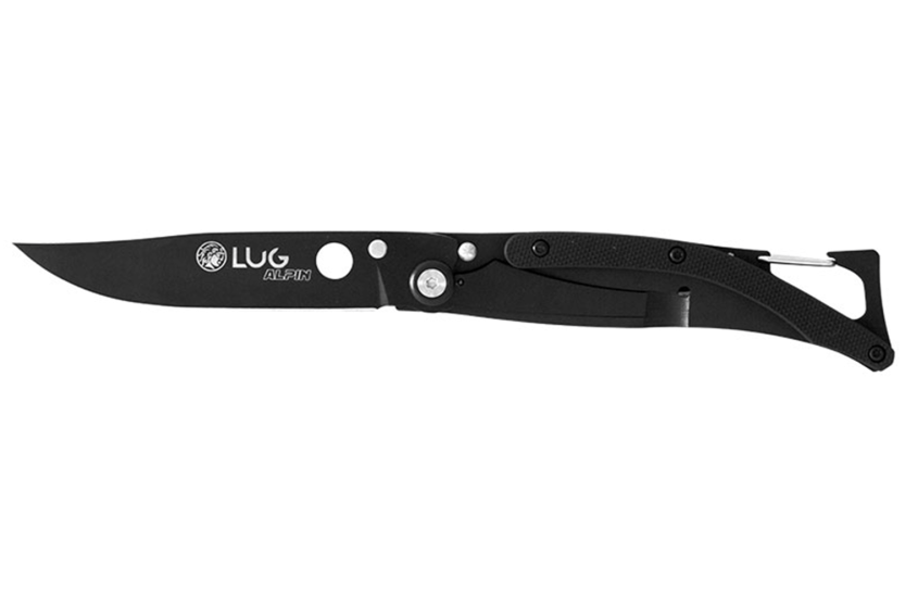 Lug SP1TB vouwmes zwart mat G10 en stalen handvat 11cm met clip