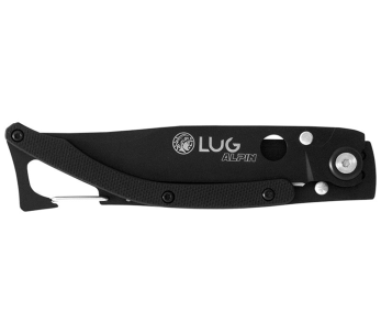 Lug SP1TB foldekniv svart matt G10 og stålhåndtak 11 cm med klips 2