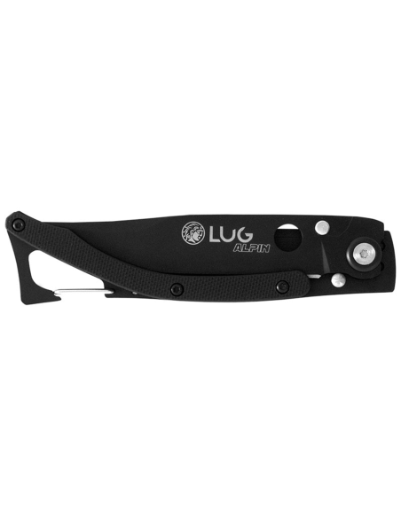 Klappmesser Lug SP1TB mattschwarz G10 und Stahl Griff 11cm mit Clip