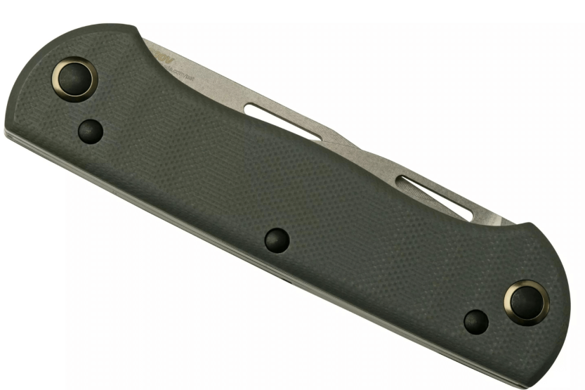 Benchmade Weekender 317 multifunksjonell foldekniv med dobbelt blad, håndtak i micarta og grått aluminium, 9 cm, med flaskeåpner
