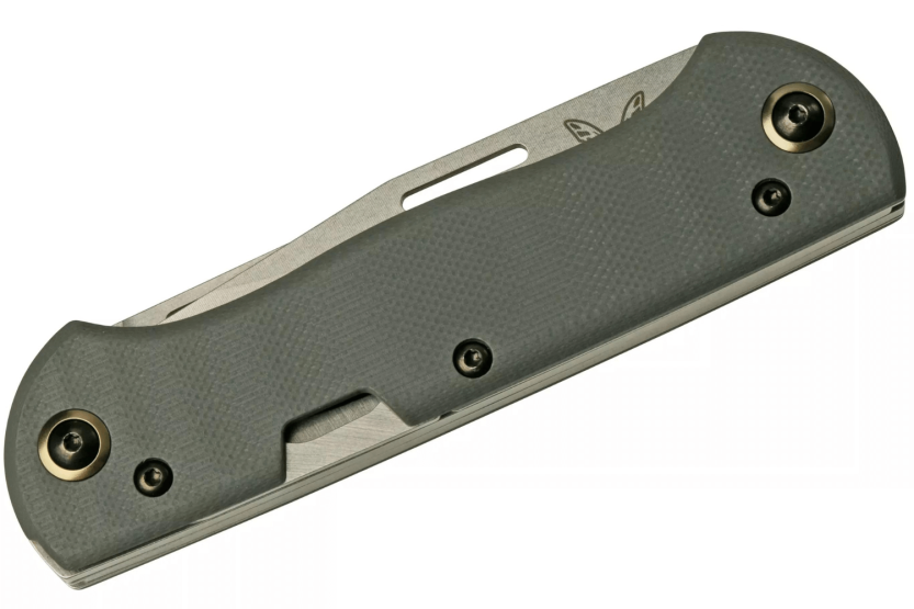 Benchmade Weekender 317 multifunksjonell foldekniv med dobbelt blad, håndtak i micarta/grått aluminium, 9 cm, med flaskeåpner