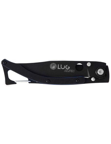 Lug SP1TBB vouwmes mat zwart en zwart titanium blauw 11cm met clip