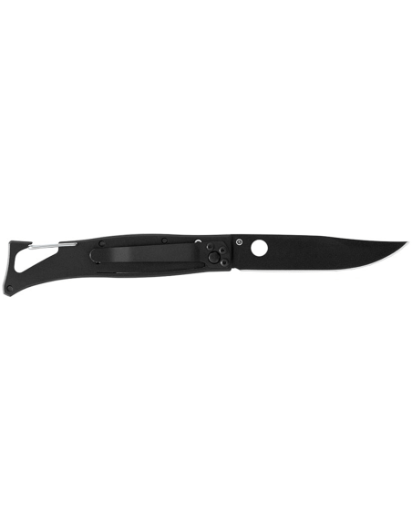 Lug SP1TBB mat zwart en zwart titanium blauw vouwmes 11cm met clip
