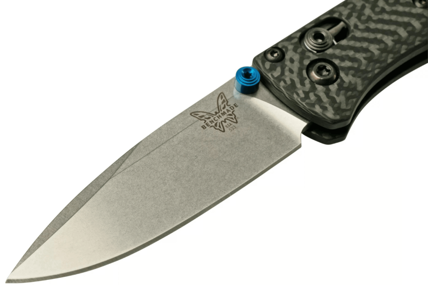 Benchmade taittoveitsi Mini Bugout 533-3 musta hiilikuitukahva 9cm