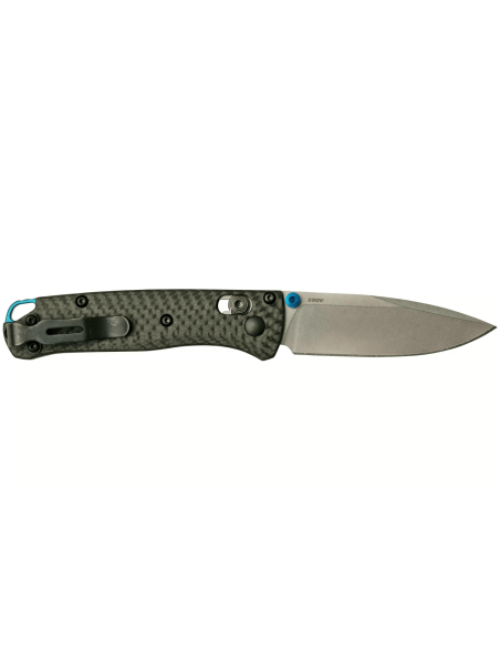 Navaja plegable Benchmade Mini Bugout 533-3 con mango de fibra de carbono negro 9cm