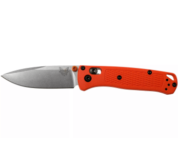 Navalha dobrável Benchmade Mini Bugout 533 cabo em grivory laranja 9cm