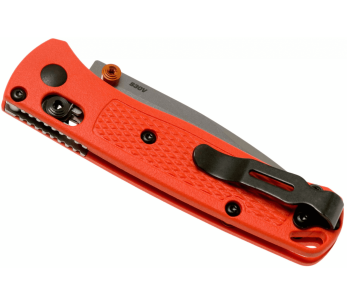 Navalha dobrável Benchmade Mini Bugout 533 cabo em grivory laranja 9cm 2