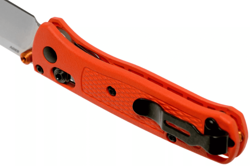 Benchmade foldekniv Mini Bugout 533 oransje grivory håndtak 9cm