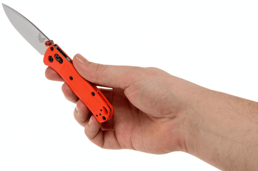 Benchmade foldekniv Mini Bugout 533 oransje grivory håndtak 9cm