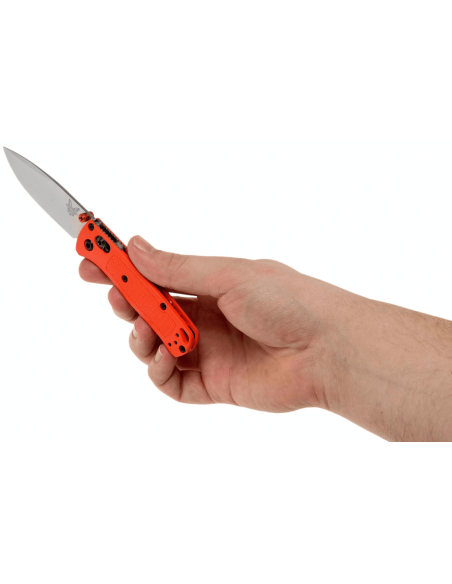 Benchmade Mini Bugout 533 navaja plegable naranja mango de grivory 9cm