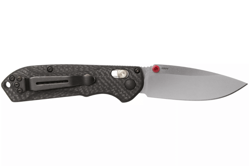Benchmade Mini Freek 565-1 foldekniv 10 cm sort kulfiberhåndtag med clips