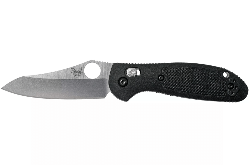 Benchmade Mini Griptilian 555-S30V coltello pieghevole 9,8 cm manico in nylon rinforzato con vetro nero