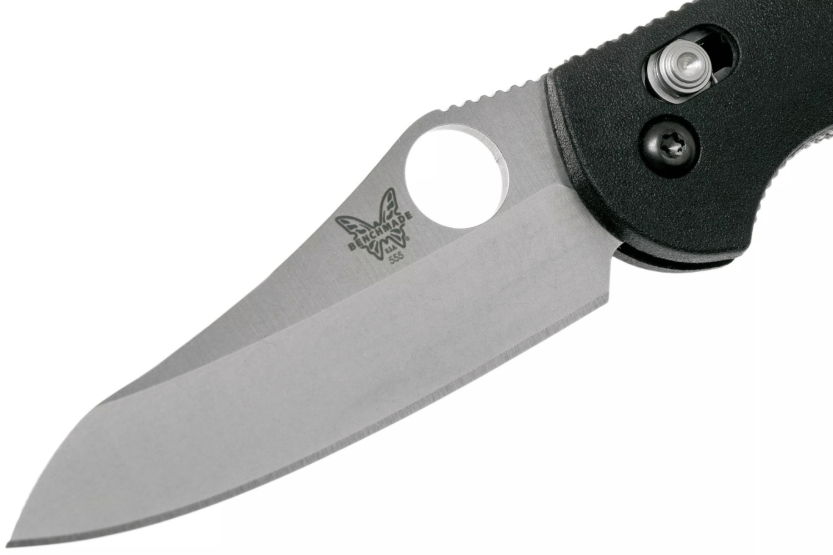 Benchmade Mini Griptilian 555-S30V coltello pieghevole 9,8 cm manico in nylon rinforzato con vetro nero