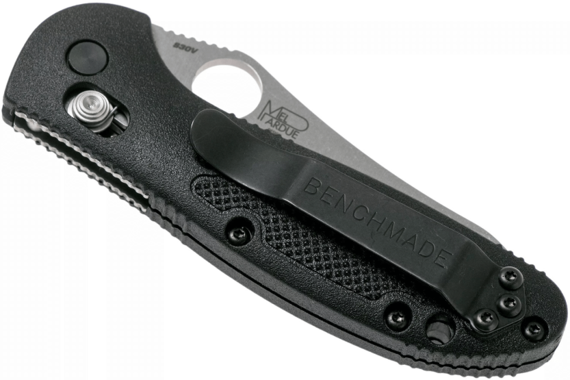 Benchmade Mini Griptilian 555-S30V coltello pieghevole 9,8 cm manico in nylon rinforzato con vetro nero