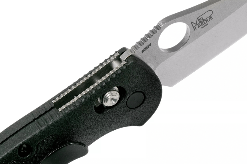 Benchmade Mini Griptilian 555-S30V coltello pieghevole 9,8 cm manico in nylon rinforzato con vetro nero