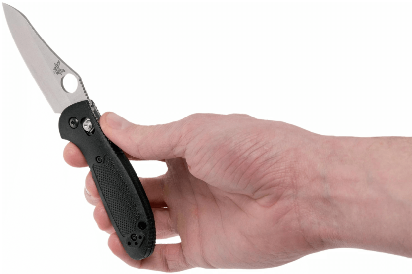 Benchmade Mini Griptilian 555-S30V coltello pieghevole 9,8 cm manico in nylon rinforzato con vetro nero