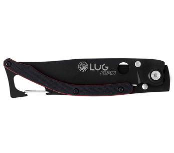 Lug SP1TRB taittoveitsi mattamusta ja musta titaani punainen 11cm klipsillä varustettuna 2