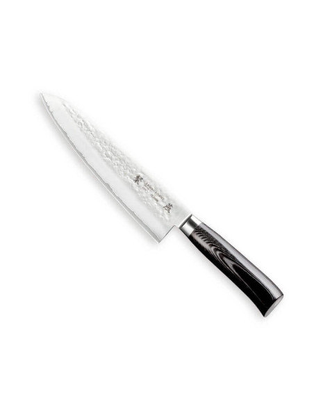 Tamahagane Tsubame japanese chef ' s knife 21cm hammered blade VG5 steel