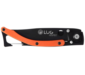 Lug SP1TO fällkniv matt svart och orange svart titan 11cm med clips 2