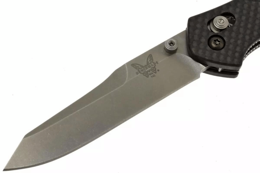Benchmade Osborne 940-1 foldekniv tanto-blad sort kulfiberhåndtag 11 cm