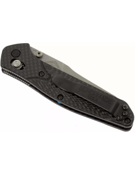 Navaja Benchmade Osborne 940-1 con hoja tanto y mango de fibra de carbono negro 11cm
