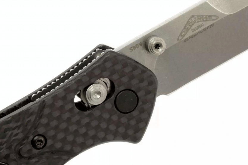 Benchmade Osborne 940-1 taittoveitsi tanto terä musta hiilikuitukahva 11cm