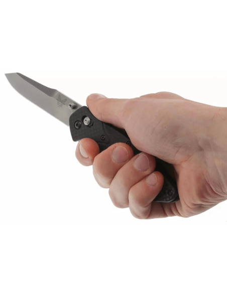 Benchmade Osborne 940-1 fällkniv tanto blad svart kolfiberhandtag 11cm