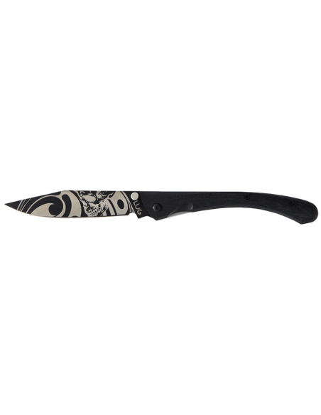 Klappmesser Lug Bad boy LUC63LTB2LC Griff aus G10 und schwarzem Stahl 12cm