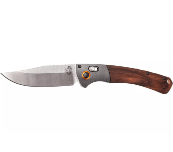 Navaja Benchmade Crooked River 15080-2 con mango de madera de 13.5cm