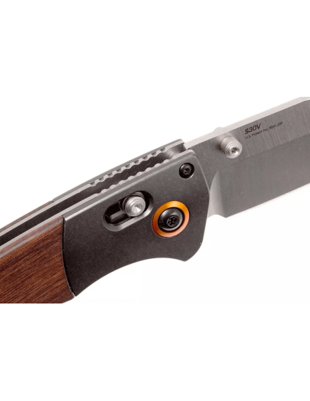 Benchmade Crooked River foldekniv 15080-2 13,5 cm med trehåndtak