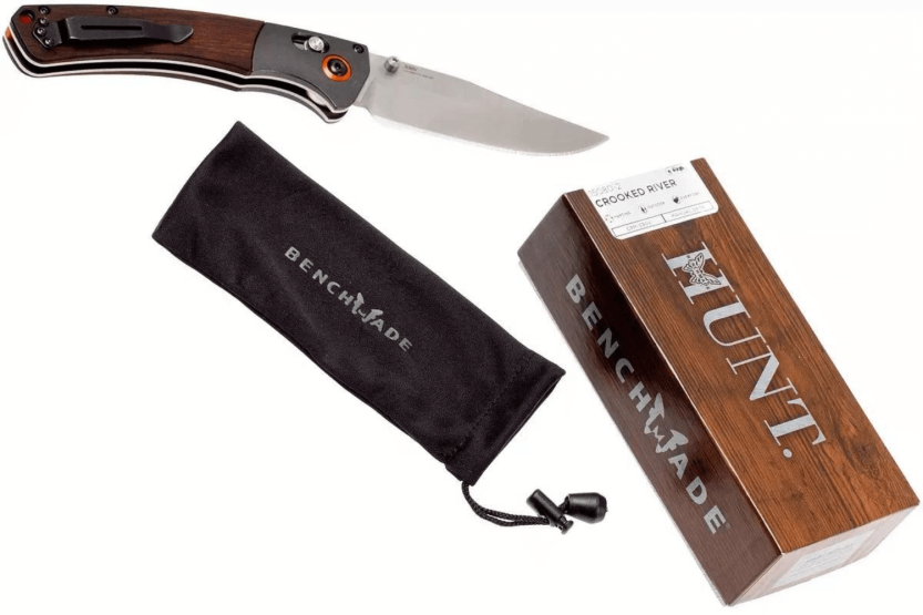 Benchmade Crooked River foldekniv 15080-2 13,5 cm træhåndtag
