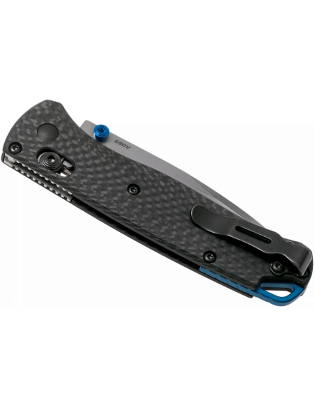 Coltello pieghevole Benchmade Bugout 535-3 con manico in fibra di carbonio nero 10,7 cm