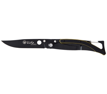 Lug SP1TJN navaja plegable 11cm mango G10 negro y amarillo con clip